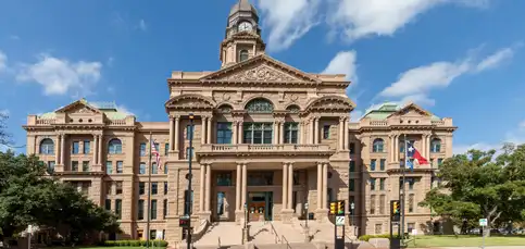 The Tarrant County Courthouse in Fort Worth, Texas.